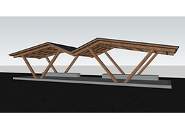 江西（xī）木紋漆公交站台廊架（jià）發貨案（àn）例