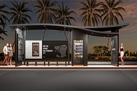 海南不鏽鋼智能公交候車亭發貨案例