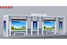 安徽阜陽50套（tào）港灣款候車（chē）亭批量發貨案例