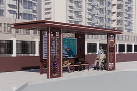 麗水雲和新（xīn）中式仿古候車（chē）亭發貨（huò）案例