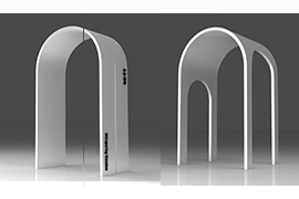 江陰雕（diāo）塑拱門發貨案例 二