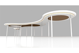 淮安公（gōng）园异型（xíng）廊架发货案例